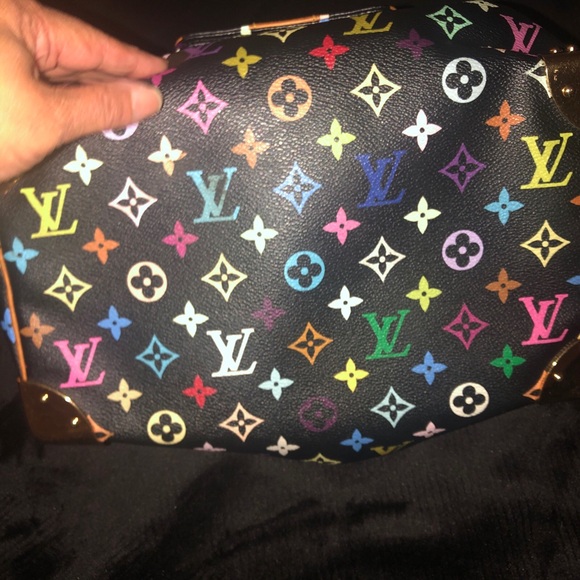 Louis Vuitton multiple color handbag with matching wallet - Picture 4 of 16